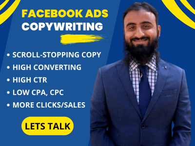 High converting facebook ad copy | Copywriter | Copywriting that get clicks