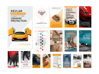 5 Pinterest pins created for blogs on Canva with SEO titles & descriptions