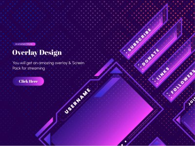An amazing overlay & Screen Pack for streamers (Animated/Non-Animated)