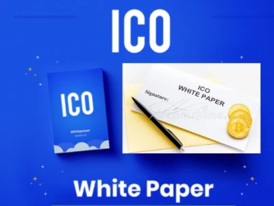 Crypto white paper, nft, blockchain, token or ico white paper design