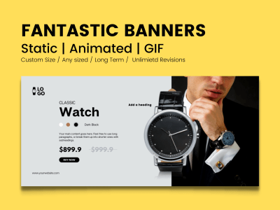 Website banner, Facebook, LinkedIn, Shopify, Hero Banner, Header, ads