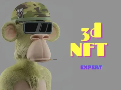 3D cartoon character for NFT Base character with 6 traits