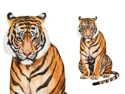 Realistic illustration of an animal in raster format | Upwork