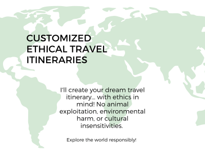 An ethical travel plan tailored to your next trip.