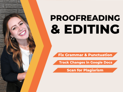 A proofreading of your article, website, script, or resume
