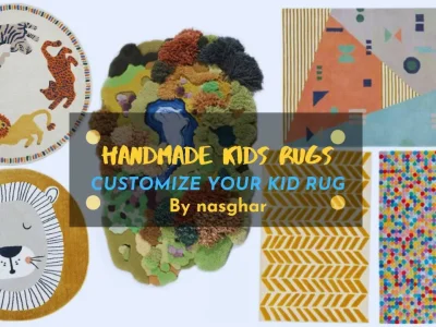 Customize handmade kids rug