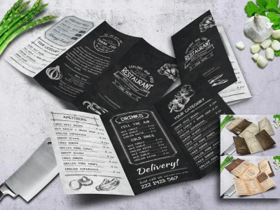 Stunning Menu Designs for your Restaurants, Bars, and Cafes