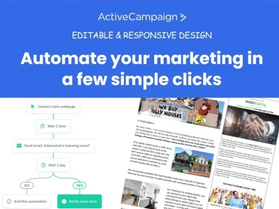 ActiveCampaign Email Template Newsletter Design & Automation Setup