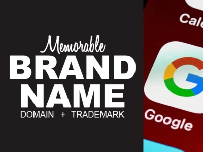 A memorable brand name and slogan for your business or product