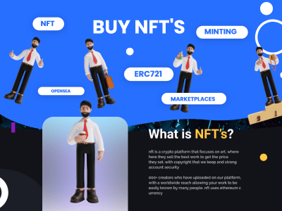 Elegant NFT website and landing page