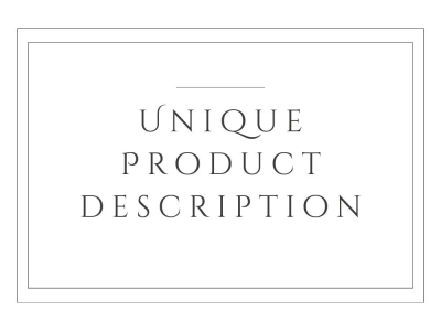 Unique SEO product description
