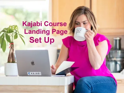 Kajabi website for online course or coaching program