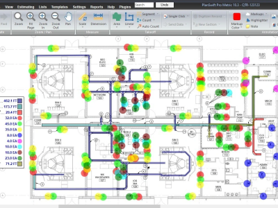 Planswift Example Takeoff of Electrical Items of Buildings in Plan swift | Upwork