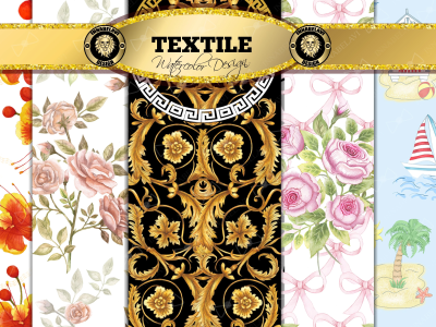 A beautiful watercolor textile design.