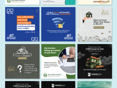 A custom social media post design