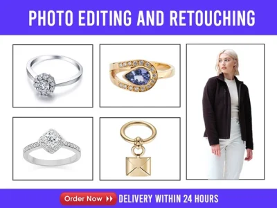 Jewelry Retouching Enhancement & eCommerce Product Photo Retouching