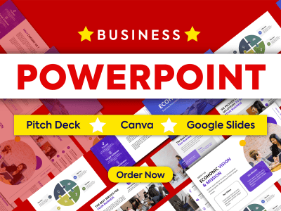 Pitch deck design, business ppt presentation design, google slides, keynote