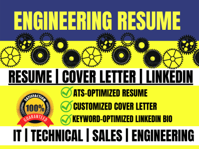 Engineering, technical, IT, sales resume and cover letter