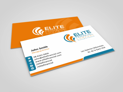 Minimalist business card design