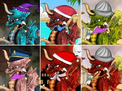 Unique and Creative NFT Character Collection of 10,000 Images