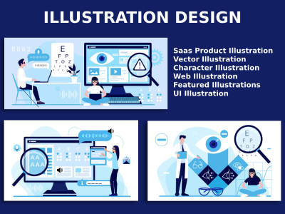 A creative illustration design | 2D illustration | isometric | character