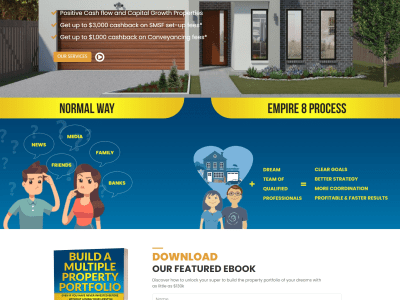 An awesome landing page design in PSD format