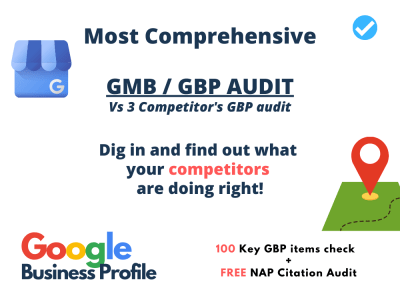 GMB / GBP Audit + 3 Competitor's GBP Audit + In-depth NAP Citation Audit