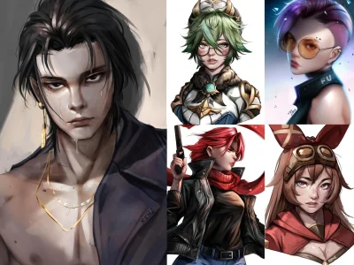 Anime character nft collection with 100, 1k, 10k nfts