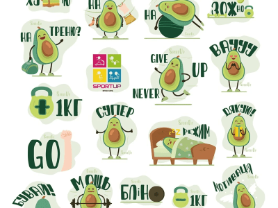 Vector stickers set to use in branding, website and print