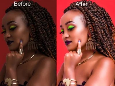 High end beauty portrait photo retouching