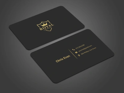An elegant business card design
