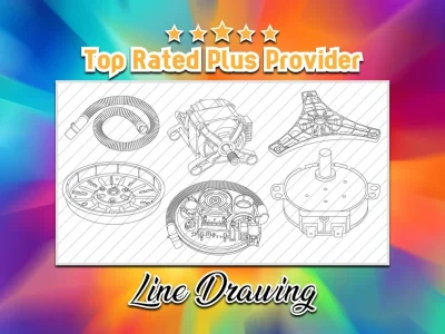100% accurate line drawing/ line art of various products, pets and human