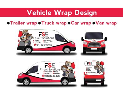Creative car wrap, van wrap, truck wrap and any vehicle wrap design