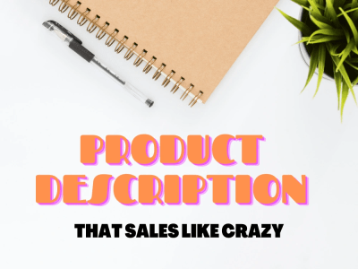 Product description copywriter for your ecommerce store