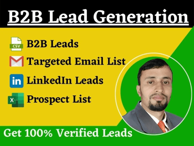 B2B Lead Generation, LinkedIn Leads, Prospect Email List