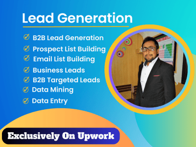 Targeted B2B lead generation related to any industry in the USA, Canada.