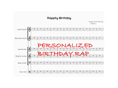 A personalized birthday or holiday rap or song