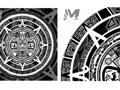 A tribal and classic tattoo design