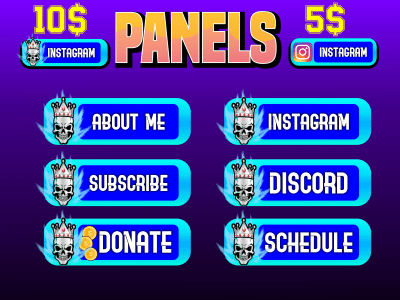 Awesome twitch panels for your channel