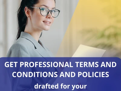 Flawlessly drafted terms and policies for your website