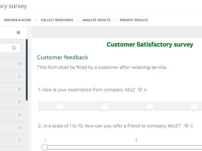 A designed questionnaire in Survey Monkey, Kobo, ODK & other related tools.