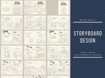 Storyboard for 32-pages picture book