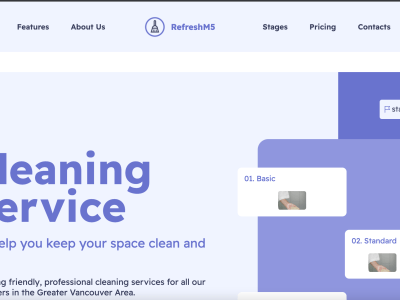 A professional 5 page business website including 1 year domain and hosting