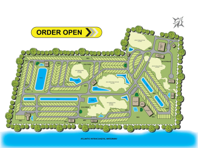 Rendering of RV Park, Campsite, Campground Map & any landscape illustration