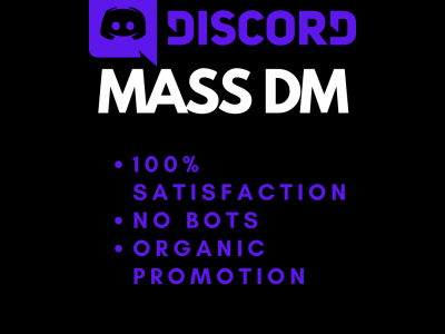 Discord MASS DM for NFT promotion and Discord server promotion