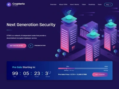 Crypto wordpress website, token, nft, meme coin or ico landing page