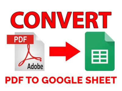 Convert any pdf or image to Google Sheet