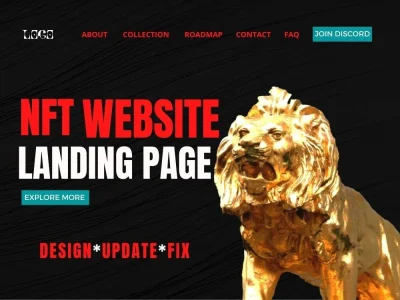 An NFT website design and development | NFT landing page design