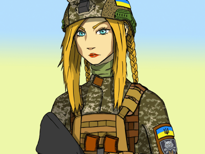 An illustrator who can draw a character in anime or cartoon style