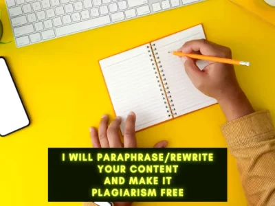 100% unique & engaging SEO content writing & article rewriting on any topic